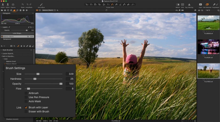 Экспорт фотографий capture one